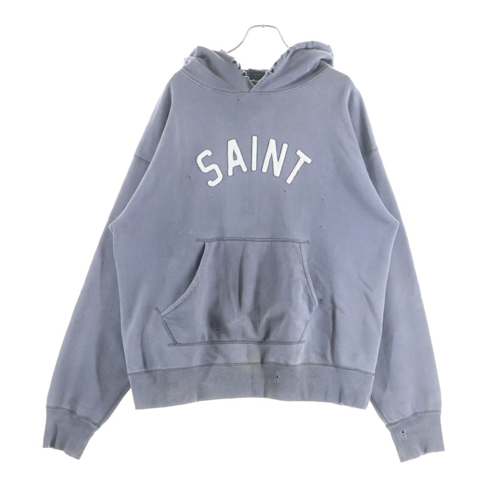 SAINT MICHAEL(セントマイケル) 21SS HOLY RELICS HOODIE ホーリー レリックス プルオーバースウェットパーカー フーディー チャコールグレー SM-S21-0000-019