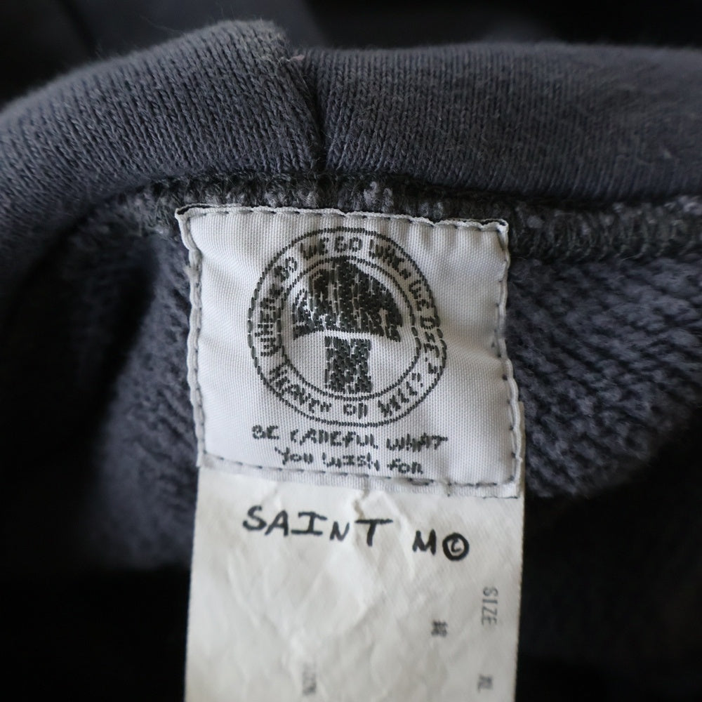 SAINT MICHAEL(セントマイケル) 21SS HOLY RELICS HOODIE ホーリー レリックス プルオーバースウェットパーカー フーディー チャコールグレー SM-S21-0000-019