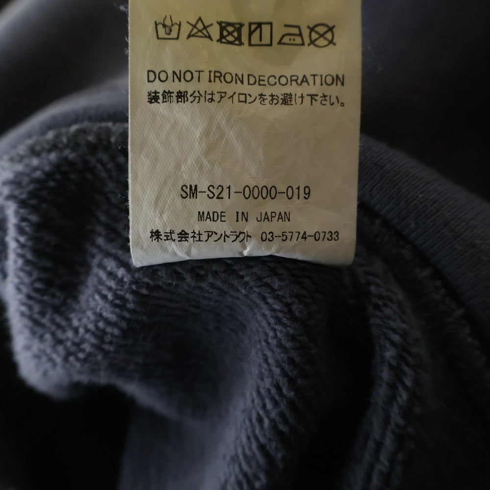 SAINT MICHAEL(セントマイケル) 21SS HOLY RELICS HOODIE ホーリー レリックス プルオーバースウェットパーカー フーディー チャコールグレー SM-S21-0000-019