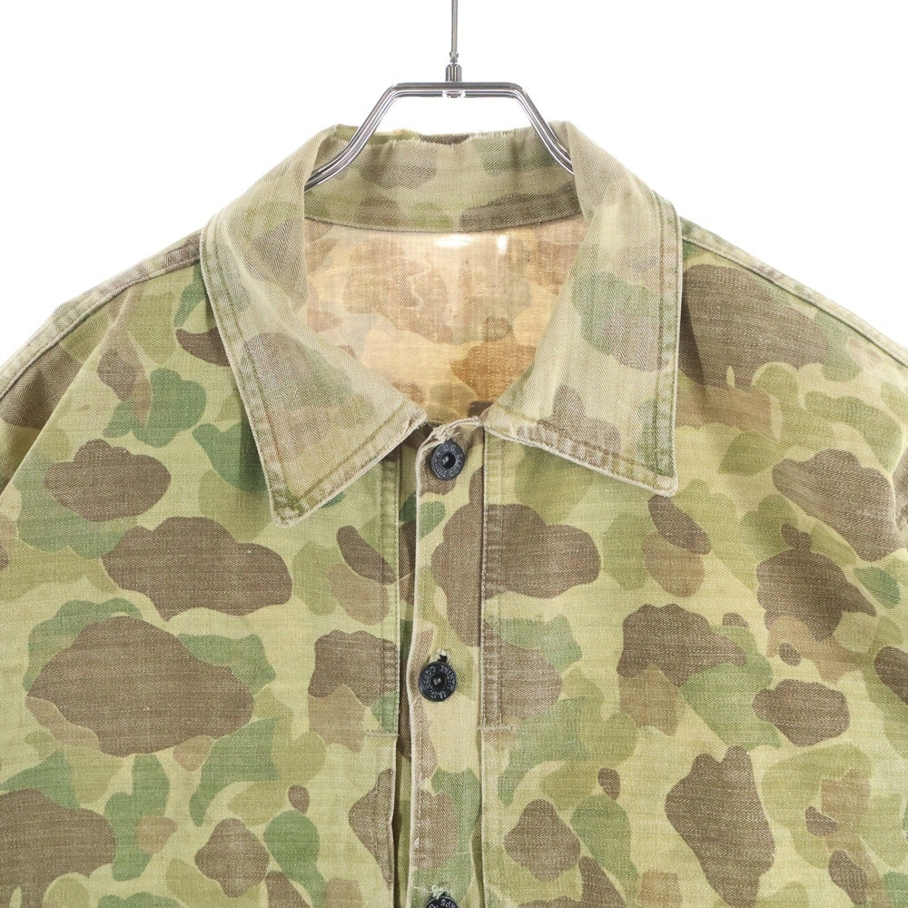 VINTAGE(ヴィンテージ) 40S VINTAGE P-44 ダックハンターカモ ヘリンボーンツイル ミリタリー HBTジャケット カーキ