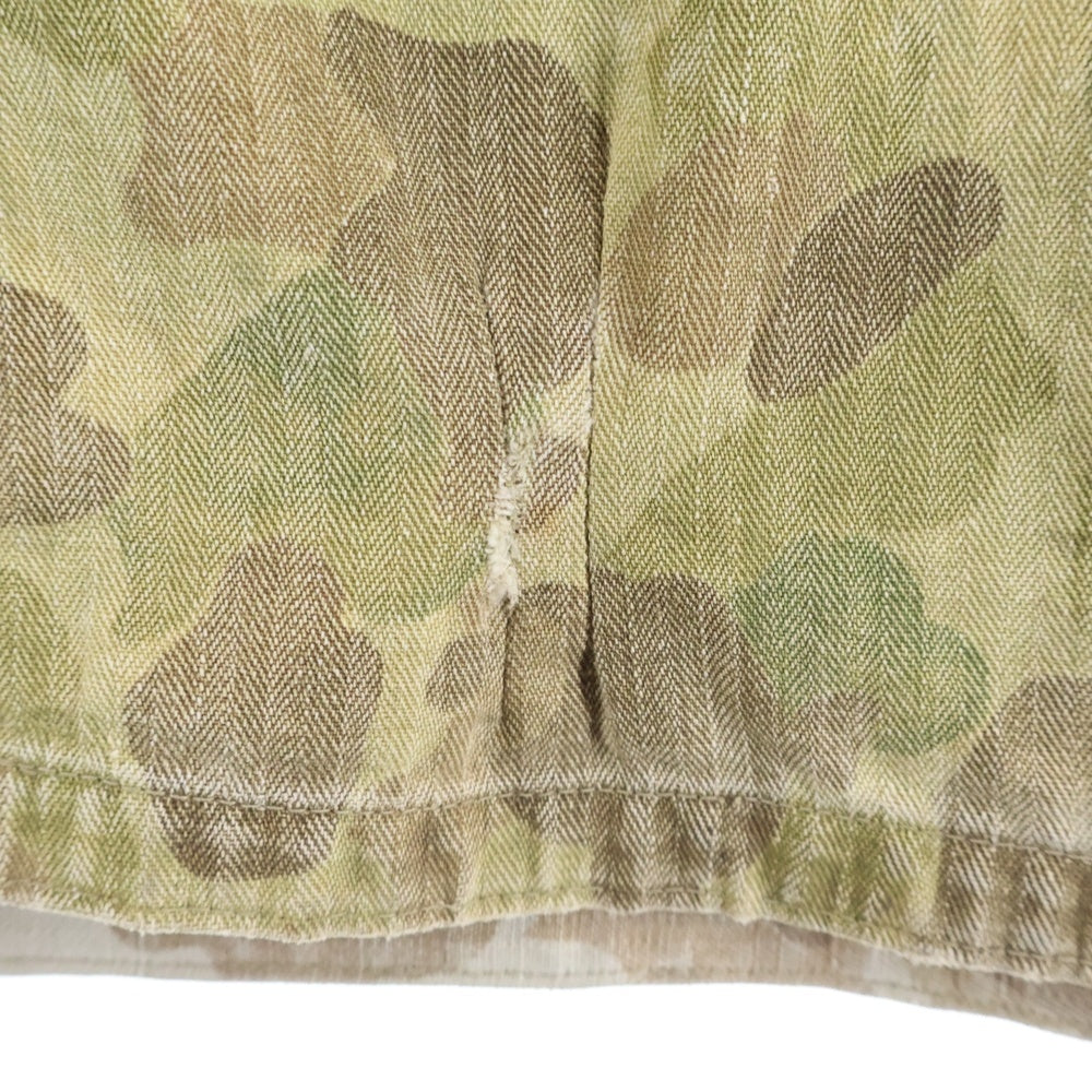 VINTAGE(ヴィンテージ) 40S VINTAGE P-44 ダックハンターカモ ヘリンボーンツイル ミリタリー HBTジャケット カーキ