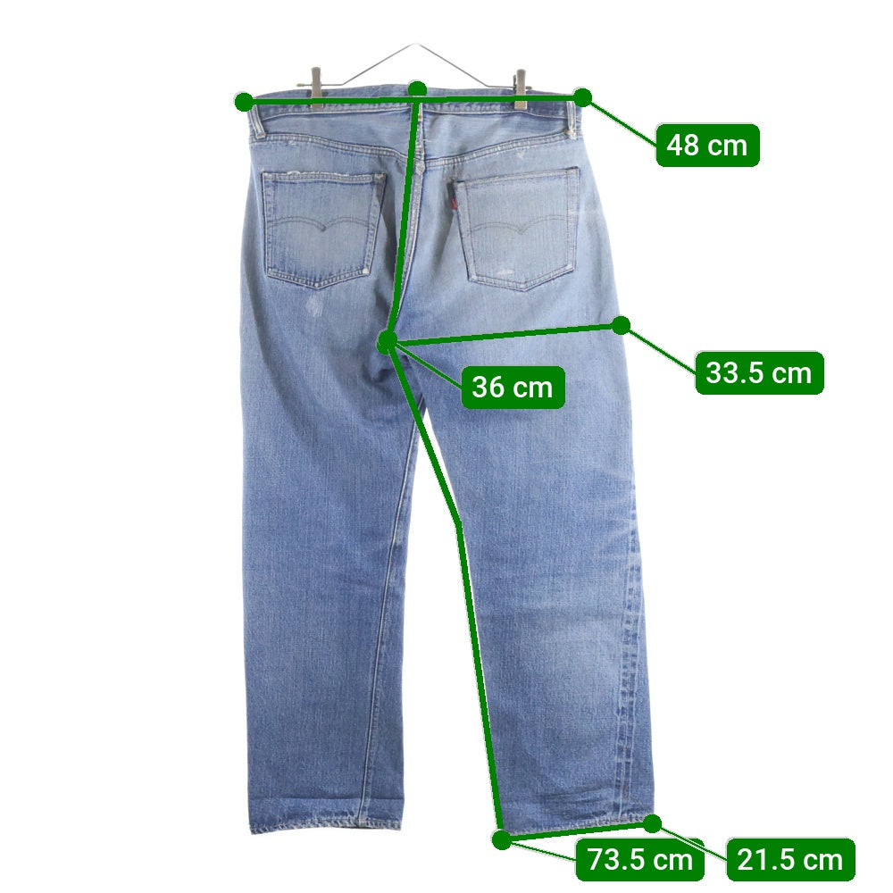 Levi's(リーバイス) 60S VINTAGE 501 BIG E 後期 ボタン裏6 平行ステッチ ボタンフライ ヴィンテージデニムパンツ ジーンズ インディゴ