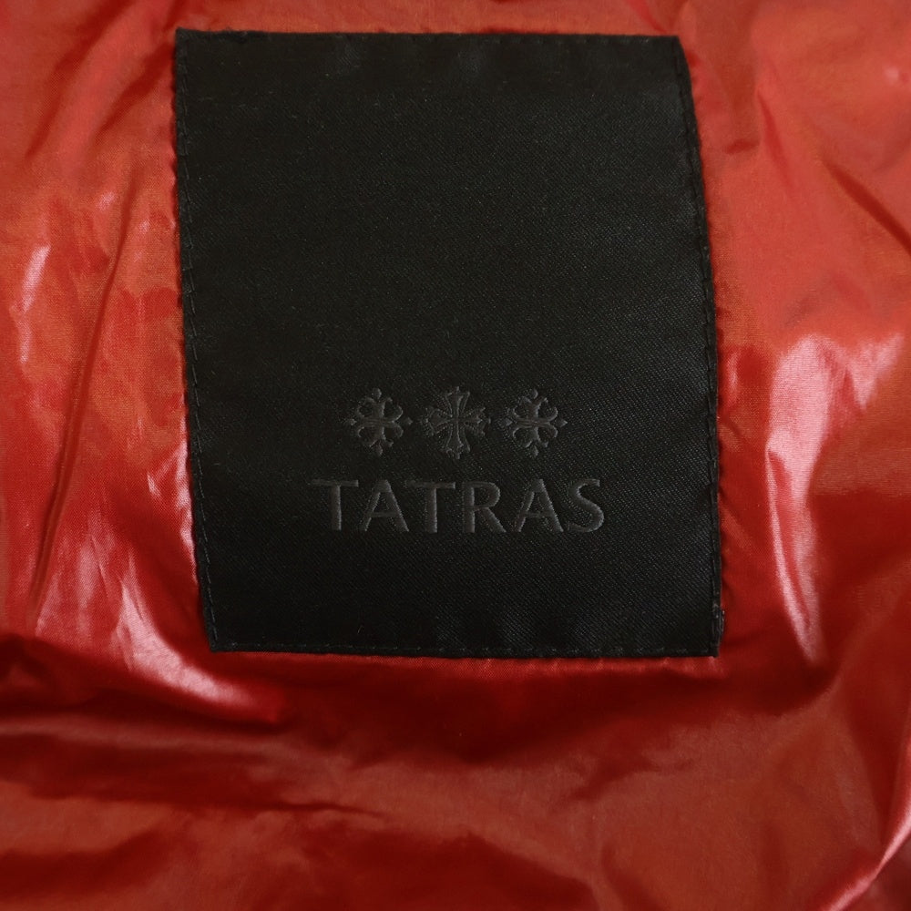 TATRAS(タトラス) 20AW BELBO ベルボ ジップアップ アームロゴパッチ ダウンジャケット レッド MTA20A4562