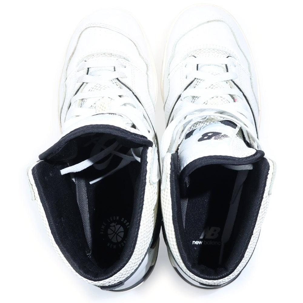 New Balance(ニューバランス) ×AIME LEON DORE エメレオンドレ BB650RV1 ハイカットスニーカー ホワイト/ブラック US9/27cm