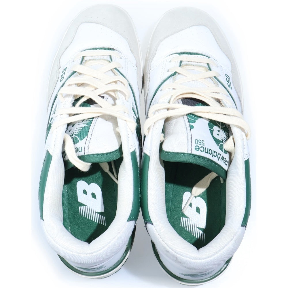 New Balance(ニューバランス) BB550WT1 ローカットスニーカー ホワイト/グリーン US9/27cm