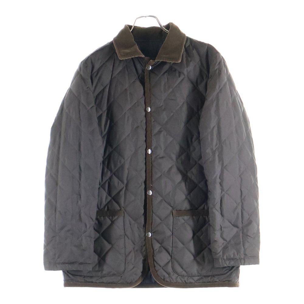 MACKINTOSH PHILOSOPHY(マッキントッシュフィロソフィー) 襟コーデュロイ キルティング リバーシブル中綿ジャケット ネイビー/ブラウン H1F19-601-29