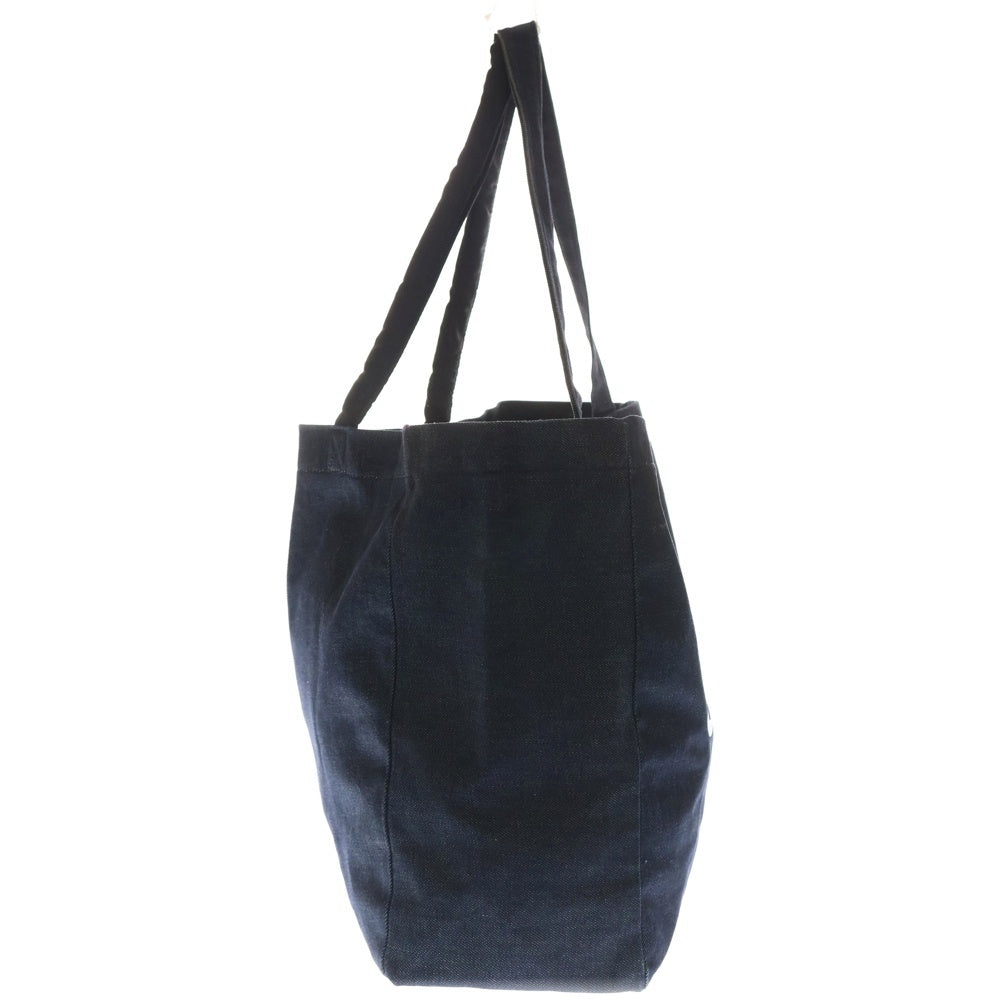 Sacai(サカイ) ×A.P.C. アーペーセー ロゴプリント デニムトートバッグ インディゴ NT0270 レディース