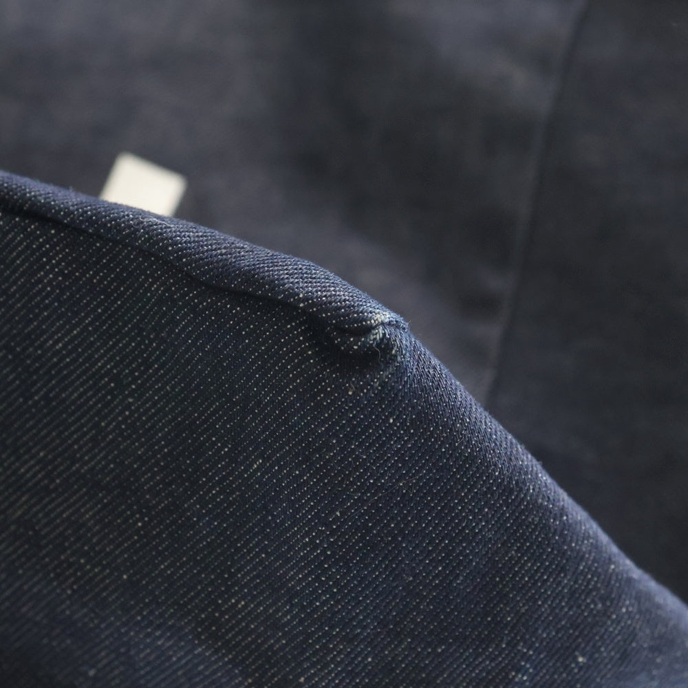 Sacai(サカイ) ×A.P.C. アーペーセー ロゴプリント デニムトートバッグ インディゴ NT0270 レディース
