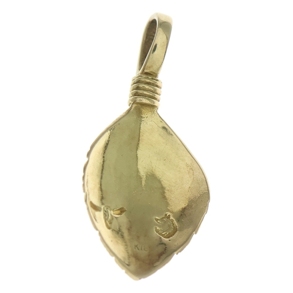 TADY & KING(タディアンドキング) ハート リーフ全金ターコイズ ネックレス ペンダントトップ ゴールド/ブルー