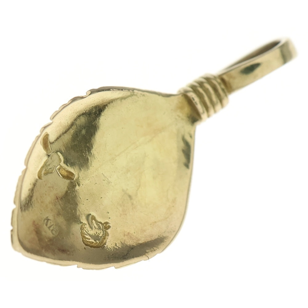 TADY & KING(タディアンドキング) ハート リーフ全金ターコイズ ネックレス ペンダントトップ ゴールド/ブルー