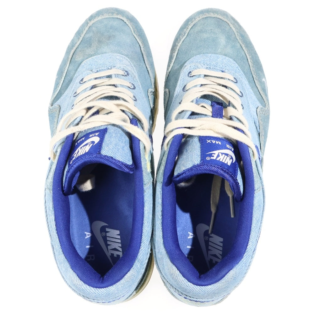 NIKE(ナイキ) AIR MAX 1 PRM DIRTY DENIM エアマックス1 ダーティデニム ローカットスニーカー インディゴブルー US10/28cm DV3050-300