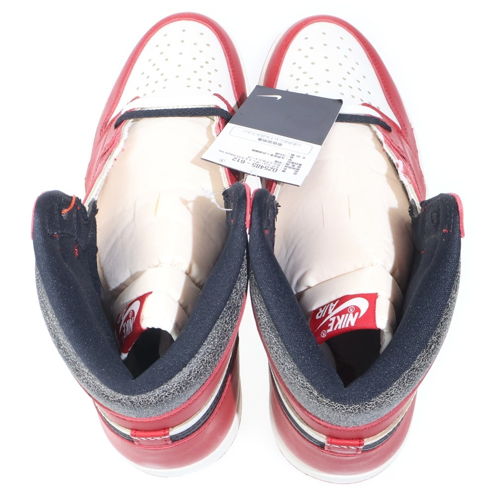 NIKE(ナイキ) AIR JORDAN 1 HIGH OG エアジョーダン1 ハイ OG ロスト&ファウンド シカゴ ハイカットスニーカー シューズ ホワイト/レッド US11/29cm DZ5485-612