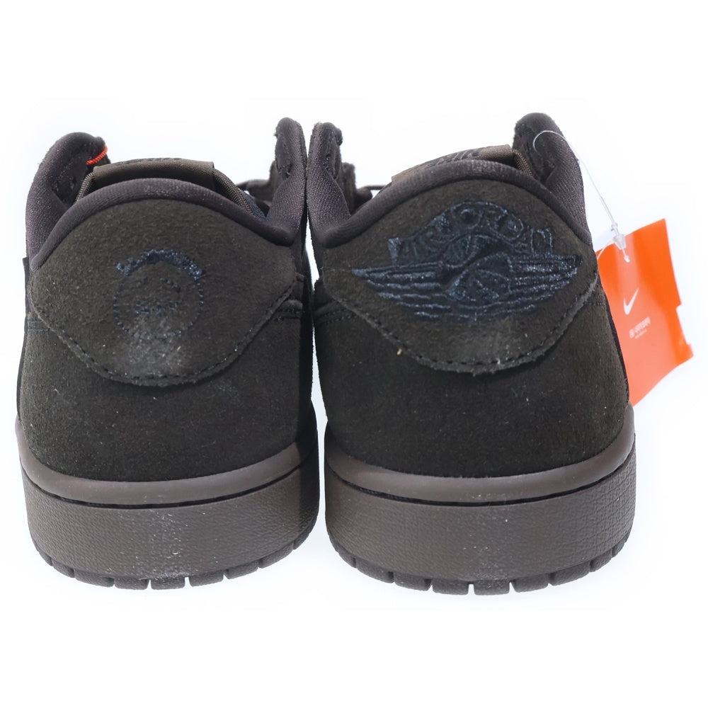 NIKE(ナイキ) ×TRAVIS SCOTT AIR JORDAN 1 LOW OG SP VELVET BROWN AND DARK MOCHA トラヴィススコット エアジョーダン1 ローカットスニーカー US10/28cm DM7866-202
