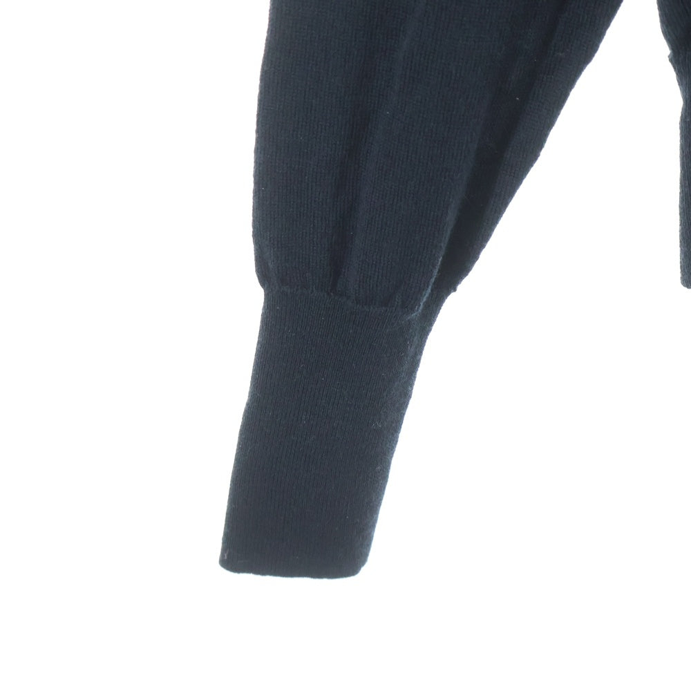 JOHN SMEDLEY(ジョンスメドレー) ウール クルーネック ニットセーター ブラック