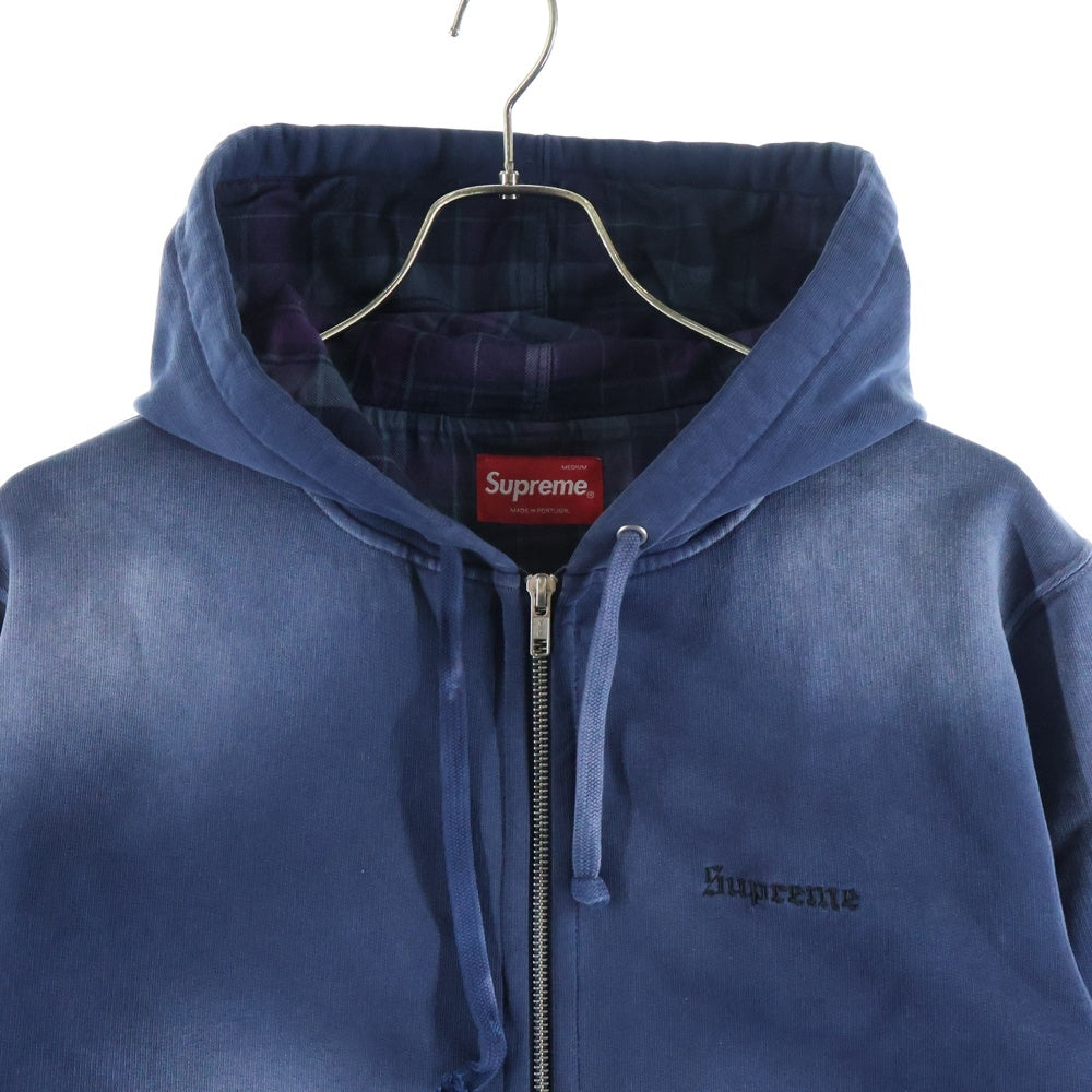 SUPREME(シュプリーム) 18AW Bleached Zip Up Sweatshirt ブリーチド