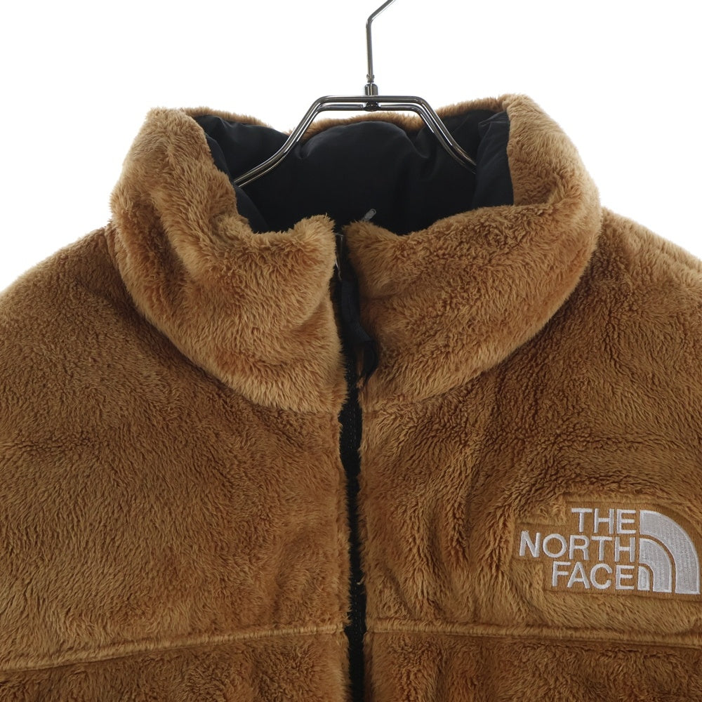 THE NORTH FACE(ザノースフェイス) VERSA VELOUR NUPTSE JACKET バーサ ベロア フロントロゴ ヌプシ ジップアップ ジャケット ベージュ NF0A84F7