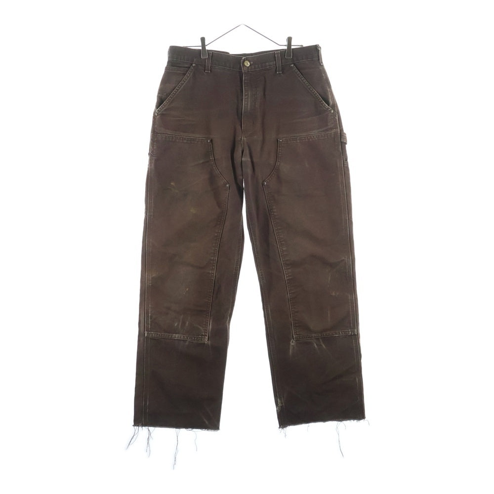 CARHARTT(カーハート) DOUBLE KNEE WORK PT ダック ダブルニー ワークパンツ ブラウン B136-DKB