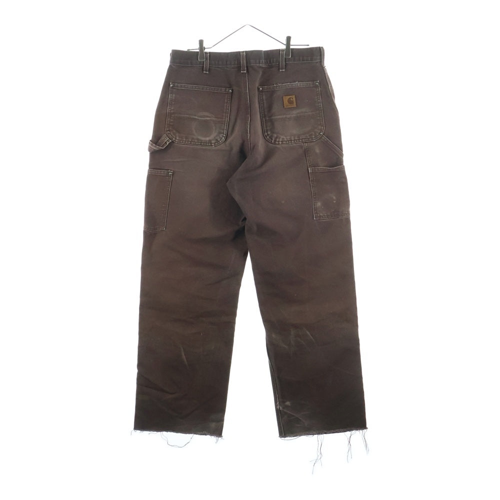 CARHARTT(カーハート) DOUBLE KNEE WORK PT ダック ダブルニー ワークパンツ ブラウン B136-DKB