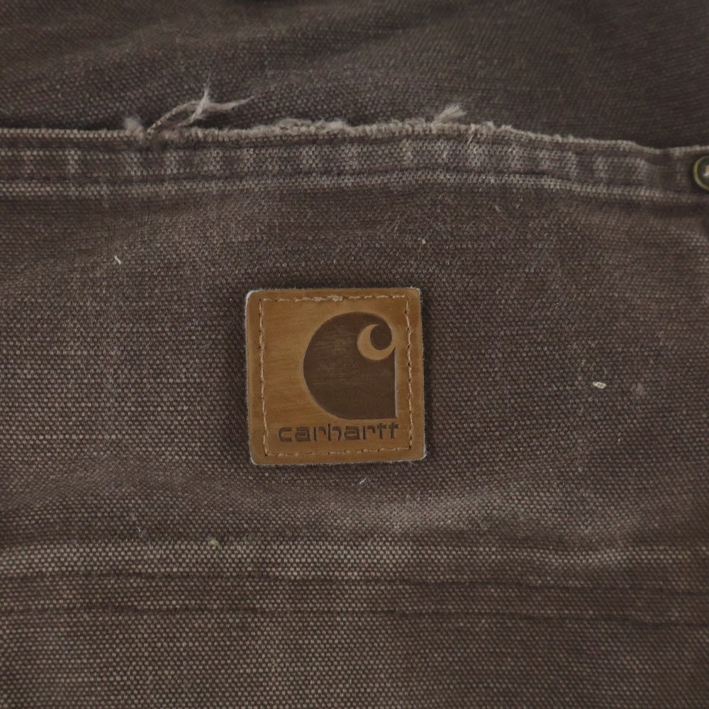 CARHARTT(カーハート) DOUBLE KNEE WORK PT ダック ダブルニー ワークパンツ ブラウン B136-DKB