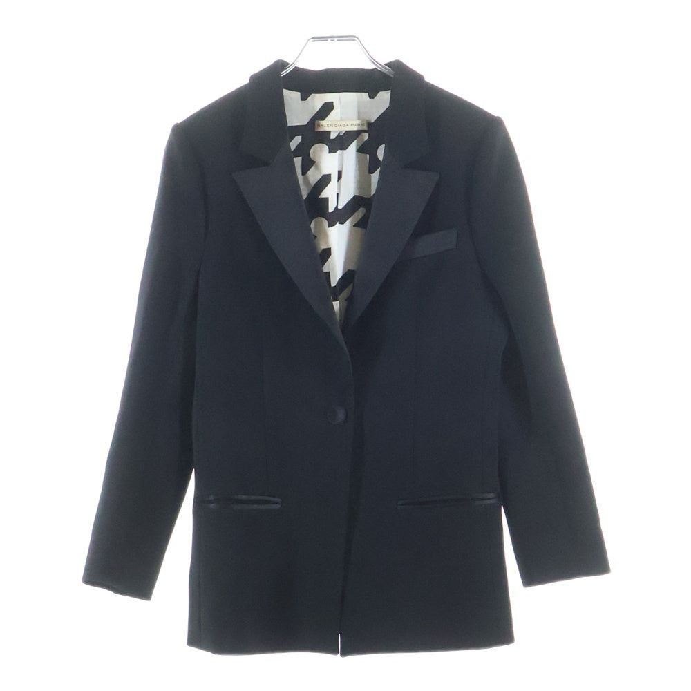 BALENCIAGA(バレンシアガ) ピークドラペル タキシード ジャケット ブラック レディース 267256 TU538