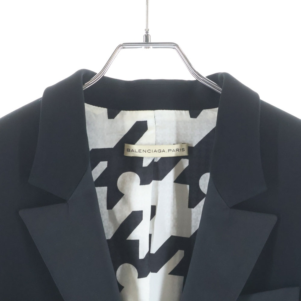 BALENCIAGA(バレンシアガ) ピークドラペル タキシード ジャケット ブラック レディース 267256 TU538