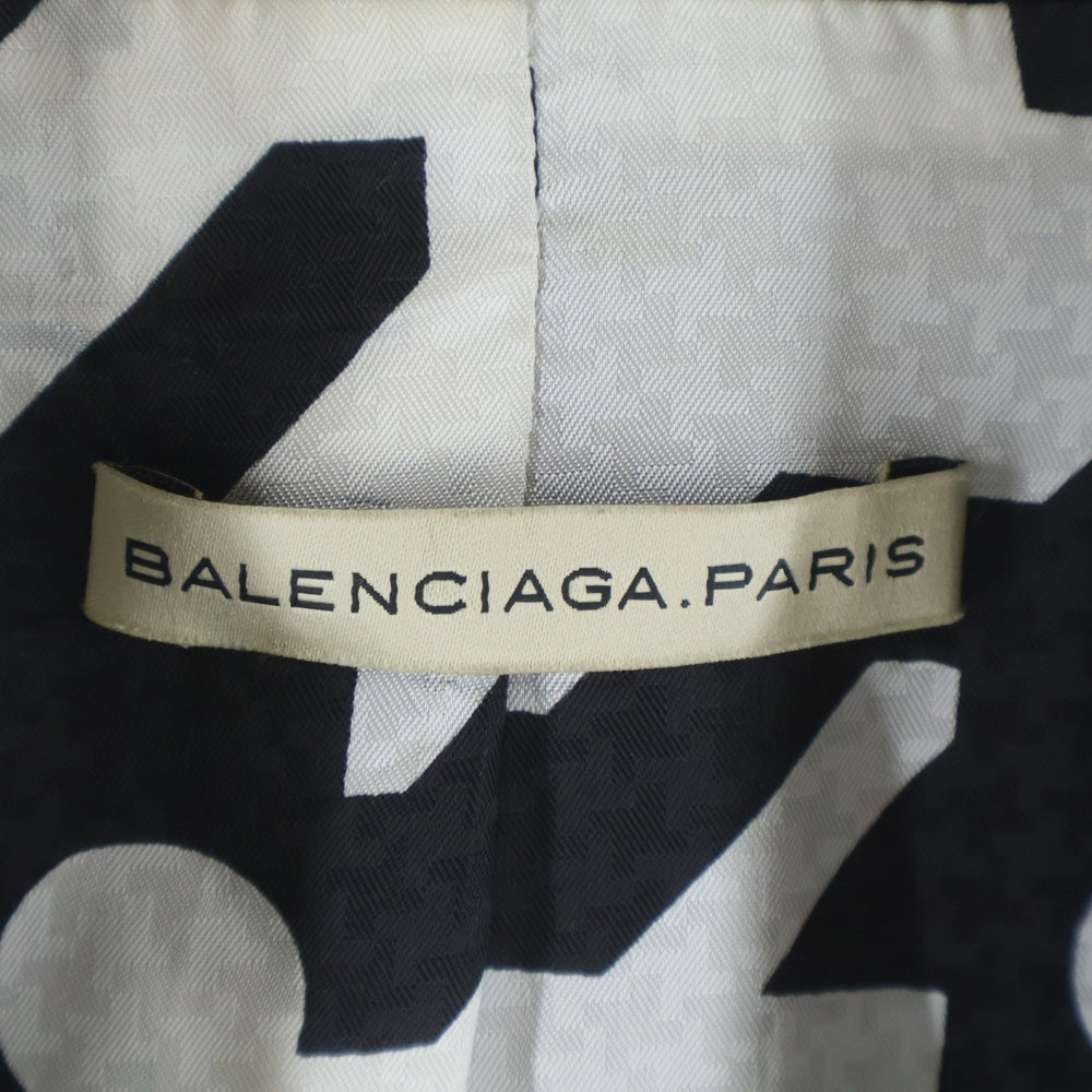 BALENCIAGA(バレンシアガ) ピークドラペル タキシード ジャケット ブラック レディース 267256 TU538