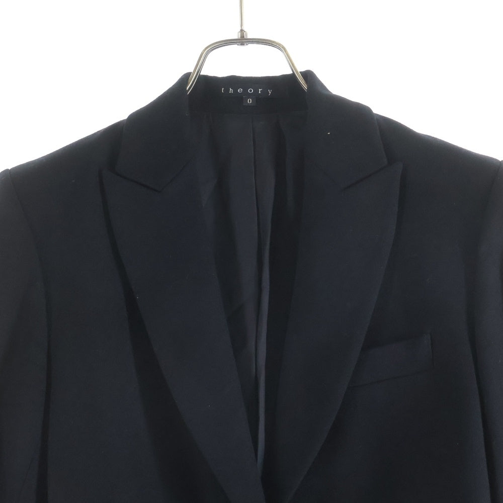 theory(セオリー) ピークドラペル テーラードジャケット ブラック