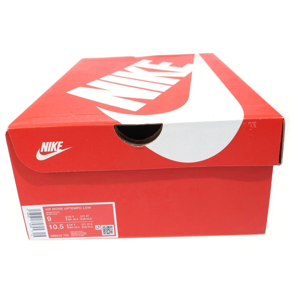 NIKE(ナイキ) AIR MORE UPTEMPO LOW WHEAT FLAX エア モアアップテンポ ウィート フラックス ローカットスニーカー ブラウン US9/27cm IM6649-700