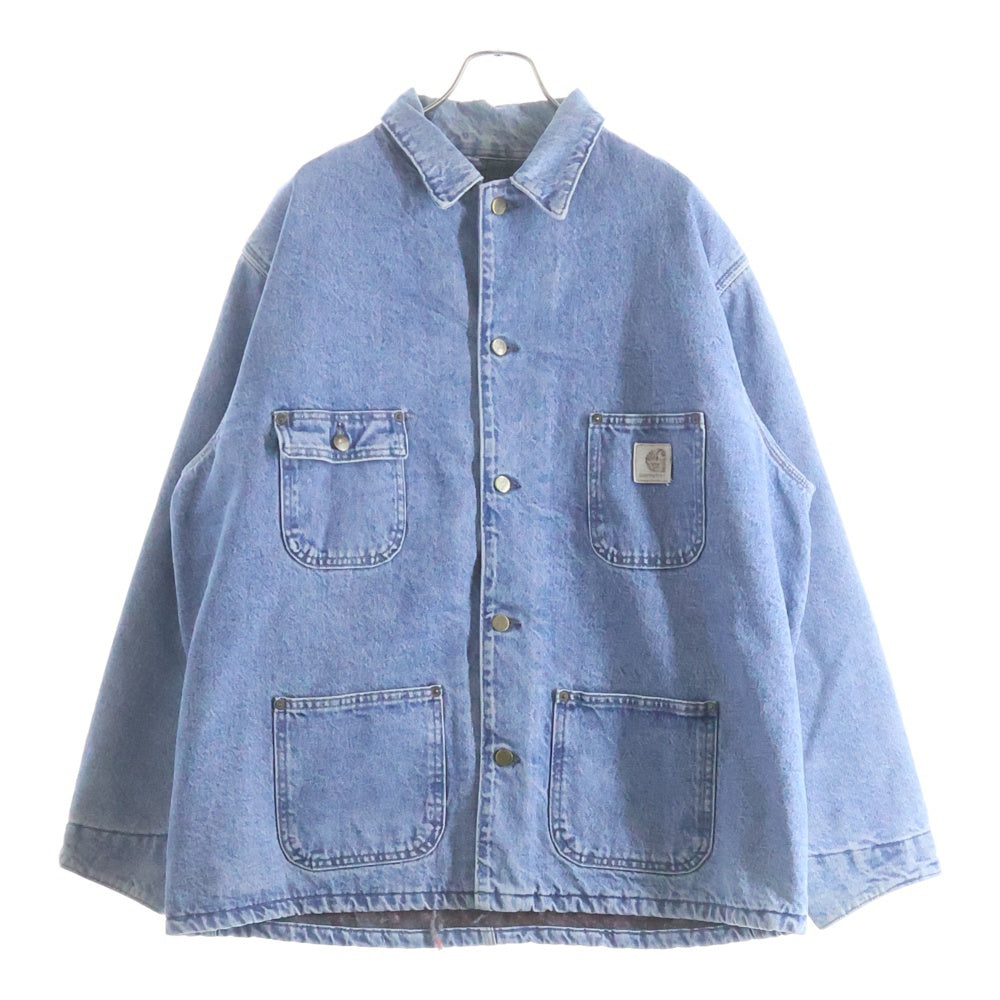 CARHARTT(カーハート) 80-90S VINTAGE ヴィンテージ 裏地ブランケット アメリカ製 デニムチョアコート ジャケット インディゴ CB0408