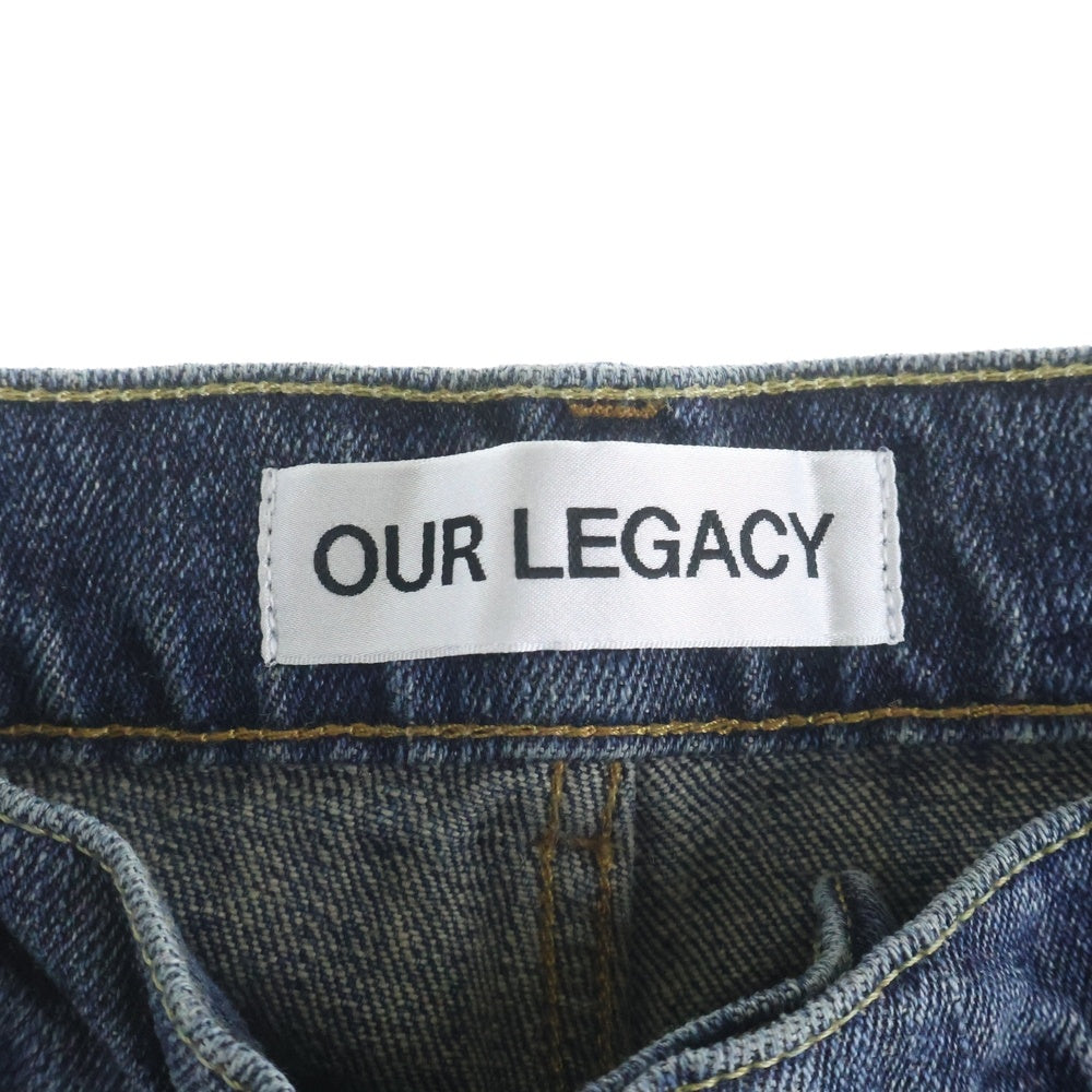 OUR LEGACY(アワーレガシー) 25AW VAST CUT ヴァストカット ジップフライ ダメージ バギーデニム インディゴ M4255VR
