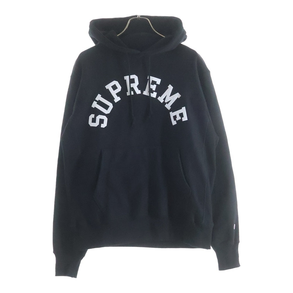 SUPREME(シュプリーム) 25SS ×Champion Hooded Sweatshirt チャンピオン フーデット プルオーバースウェットパーカー ブラック