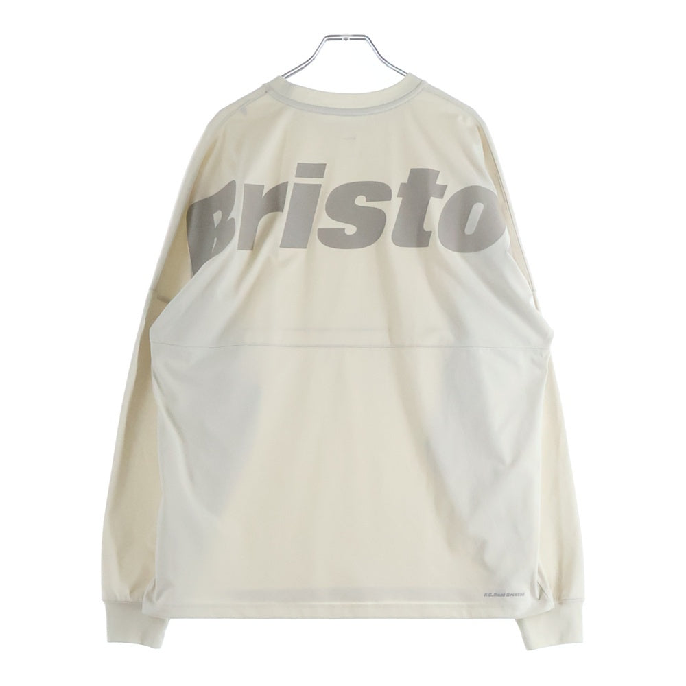 F.C.R.B./F.C.Real Bristol/FCRB(エフシーアールビー/エフシーレアルブリストル) 25SS BIG LOGO L/S BAGGY TEE バックビッグロゴプリントTシャツ 長袖クルーネックカットソー ベージュ FCRB-250084