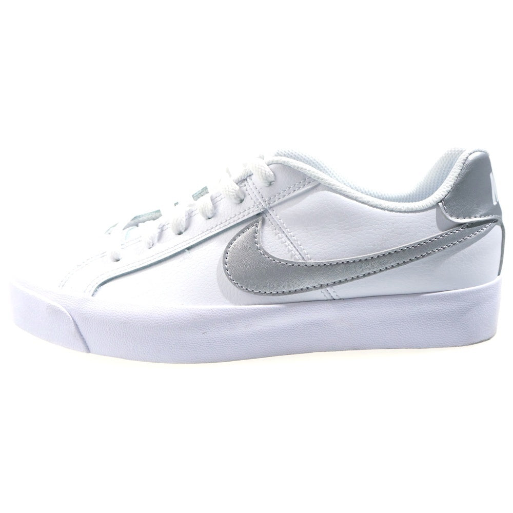 NIKE(ナイキ) COURT ROYALE AC コートロイヤル ローカットスニーカー ホワイト/シルバー US8/25cm AO2810-114