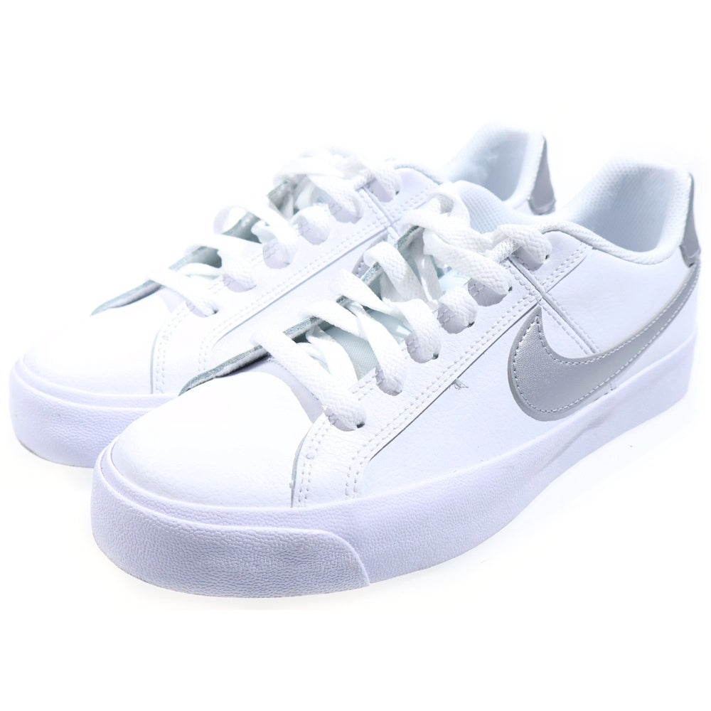 NIKE(ナイキ) COURT ROYALE AC コートロイヤル ローカットスニーカー ホワイト/シルバー US8/25cm AO2810-114