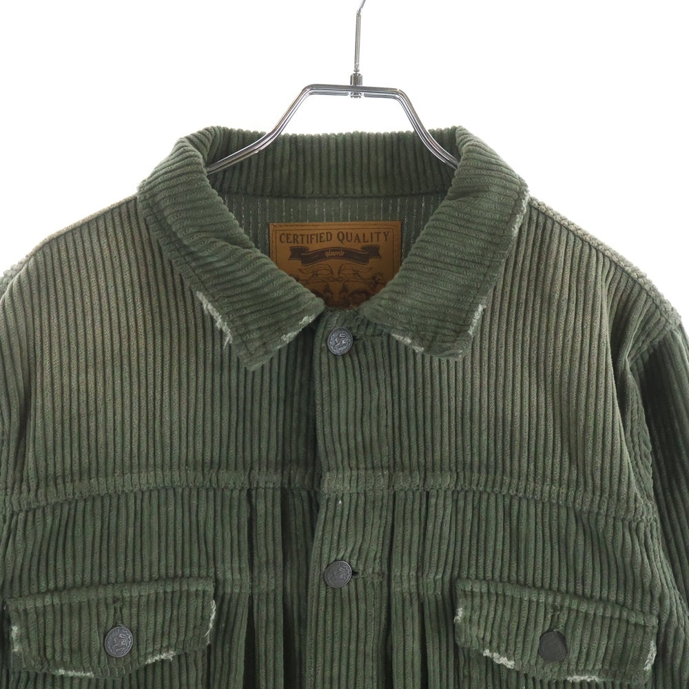 glamb(グラム) Classic Corduroy JKT クラシック コーデュロイジャケット カーキ GB0320/JKT11