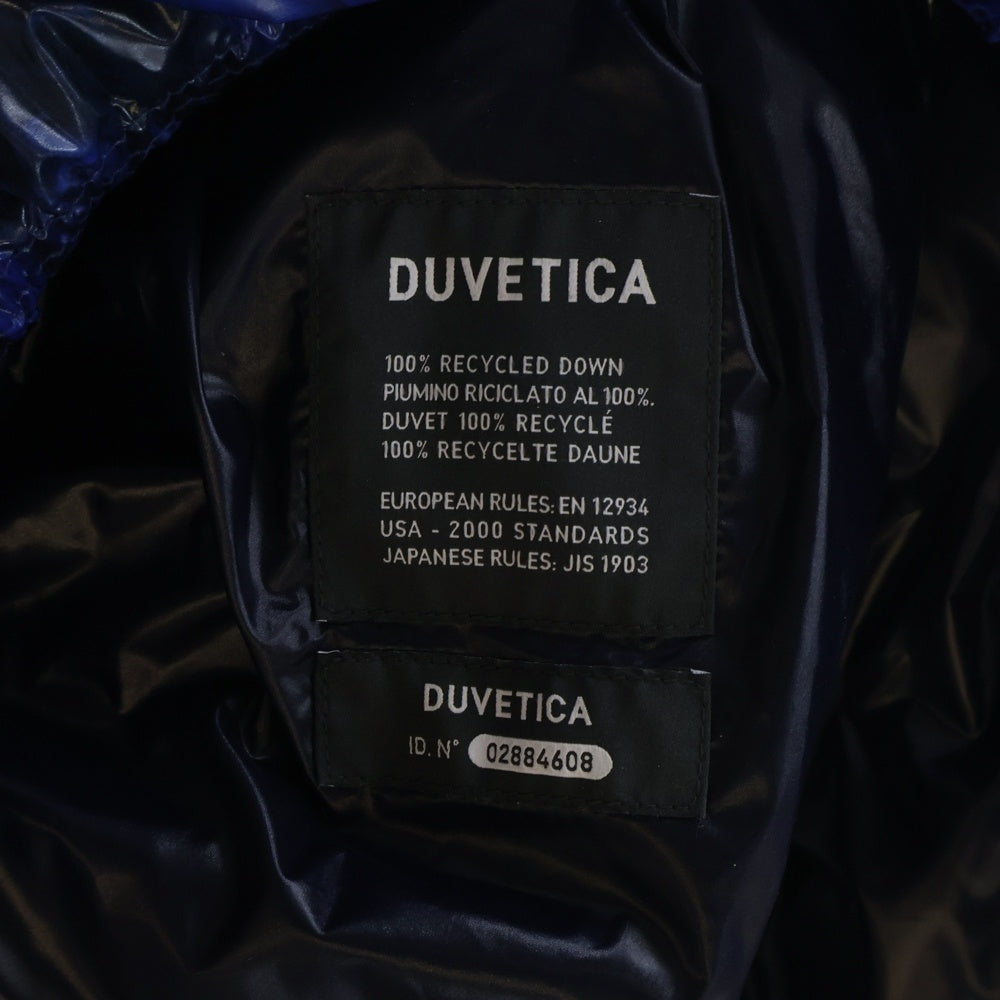 DUVETICA(デュベティカ) ×AVATAR AUVA アバター オーヴァ ロゴ総柄 グラデーションフーデッドダウンジャケット ブラック/ブルー VUDJ21326I0001