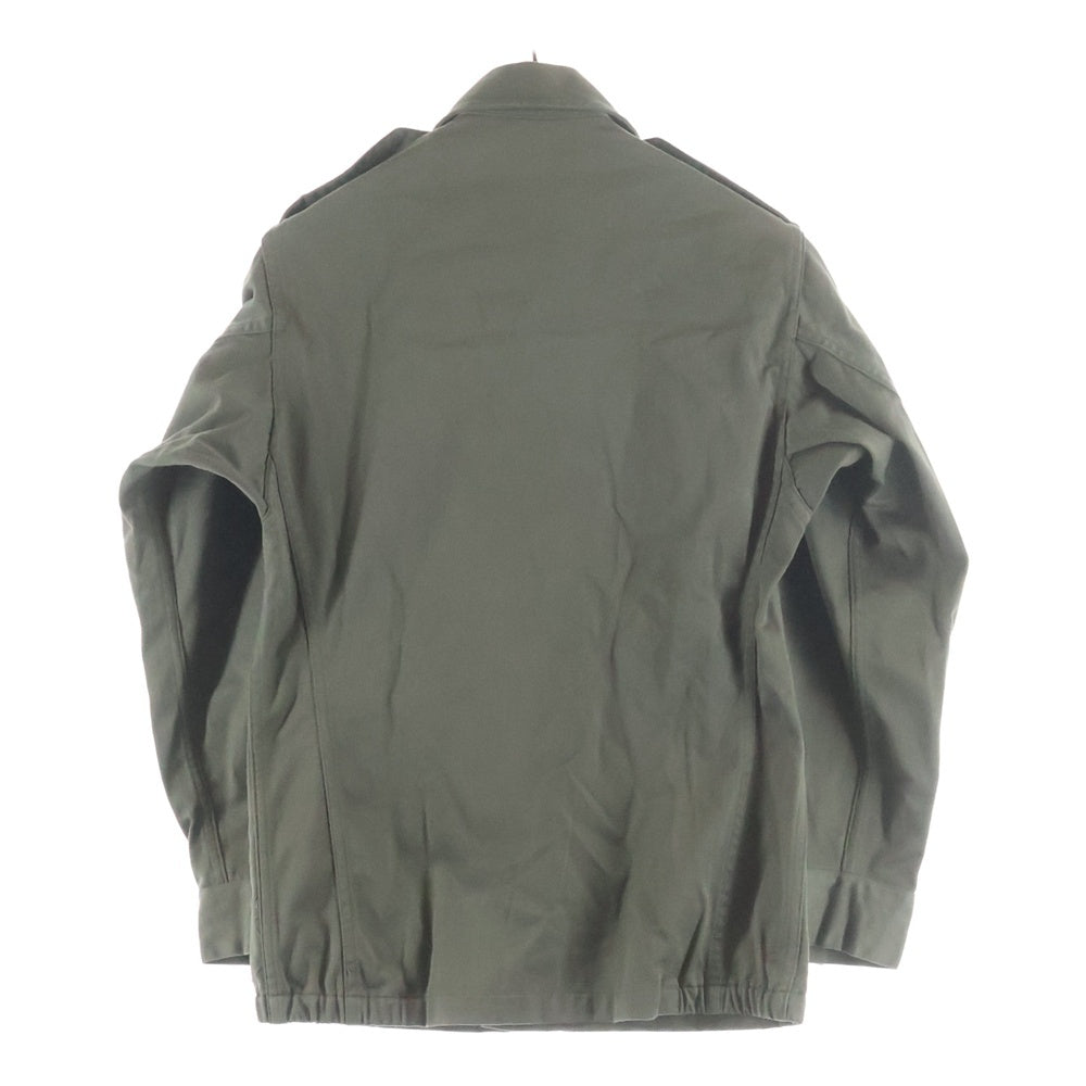 NO BRAND(ノーブランド) MAGECO マジェコ FRENCH ARMY フランス軍 比翼開き ボタンアップ ミリタリージャケット カーキ