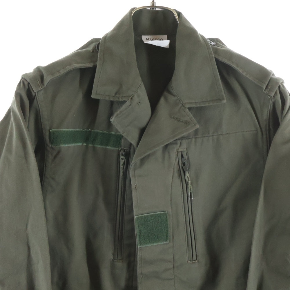 NO BRAND(ノーブランド) MAGECO マジェコ FRENCH ARMY フランス軍 比翼開き ボタンアップ ミリタリージャケット カーキ