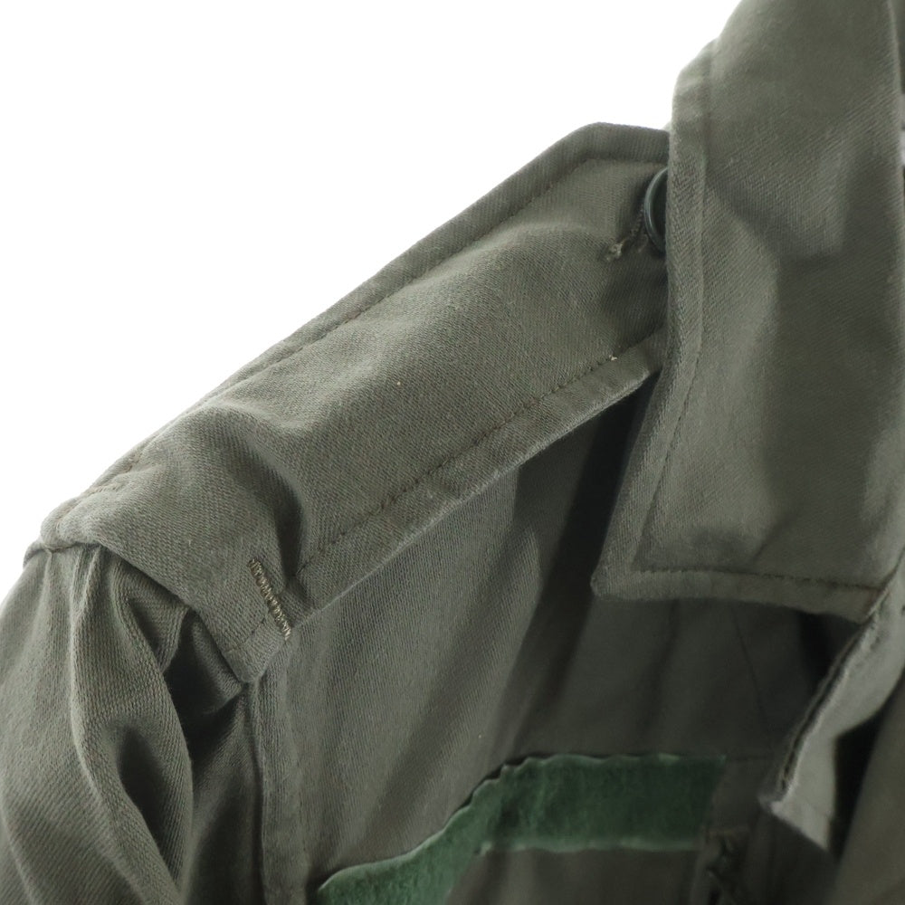 NO BRAND(ノーブランド) MAGECO マジェコ FRENCH ARMY フランス軍 比翼開き ボタンアップ ミリタリージャケット カーキ