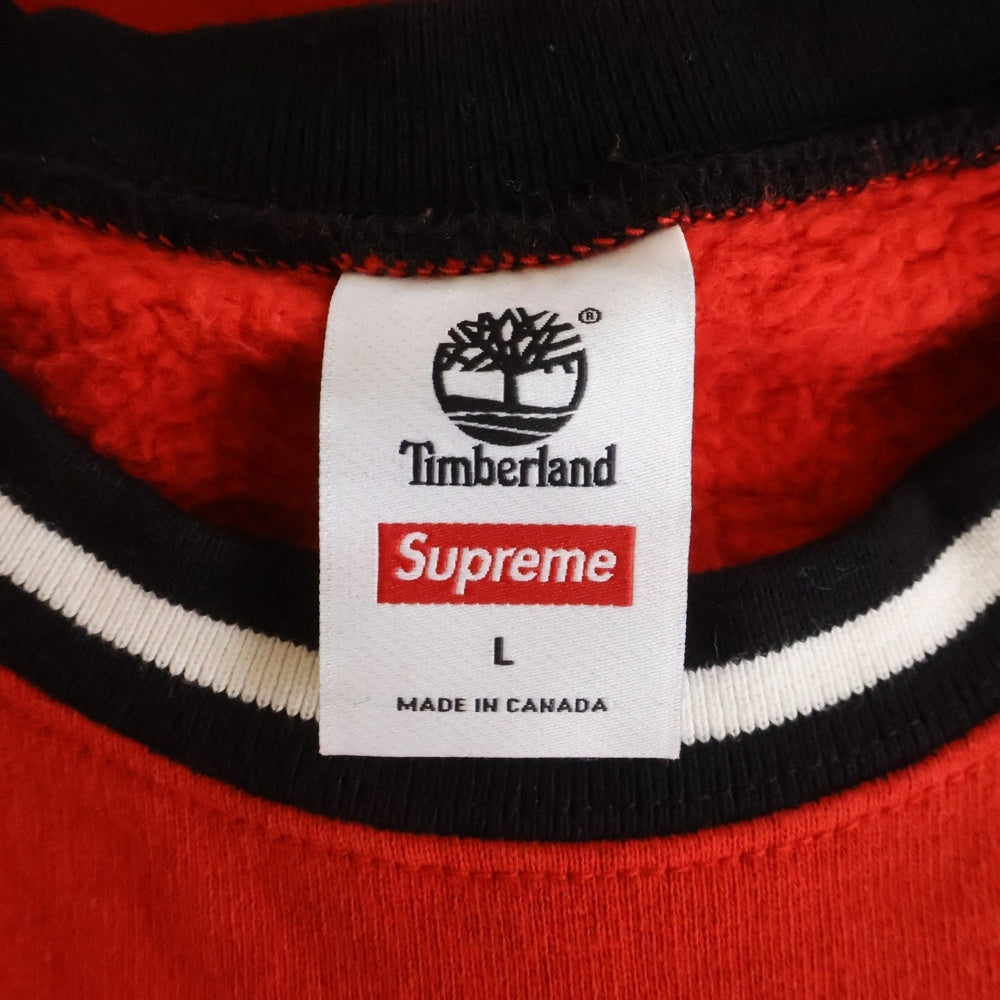SUPREME(シュプリーム) 20SS ×Timberland Crewneck ティンバーランド クルーネック スウェットトレーナー レッド