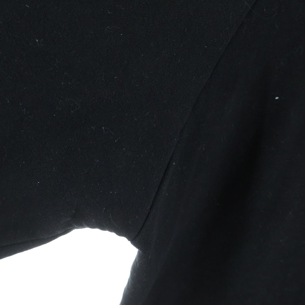 agnes b.(アニエスベー) ×EVERLAST フロントロゴプリント エバーラスト モックネック 長袖スウェットトレーナー ブラック