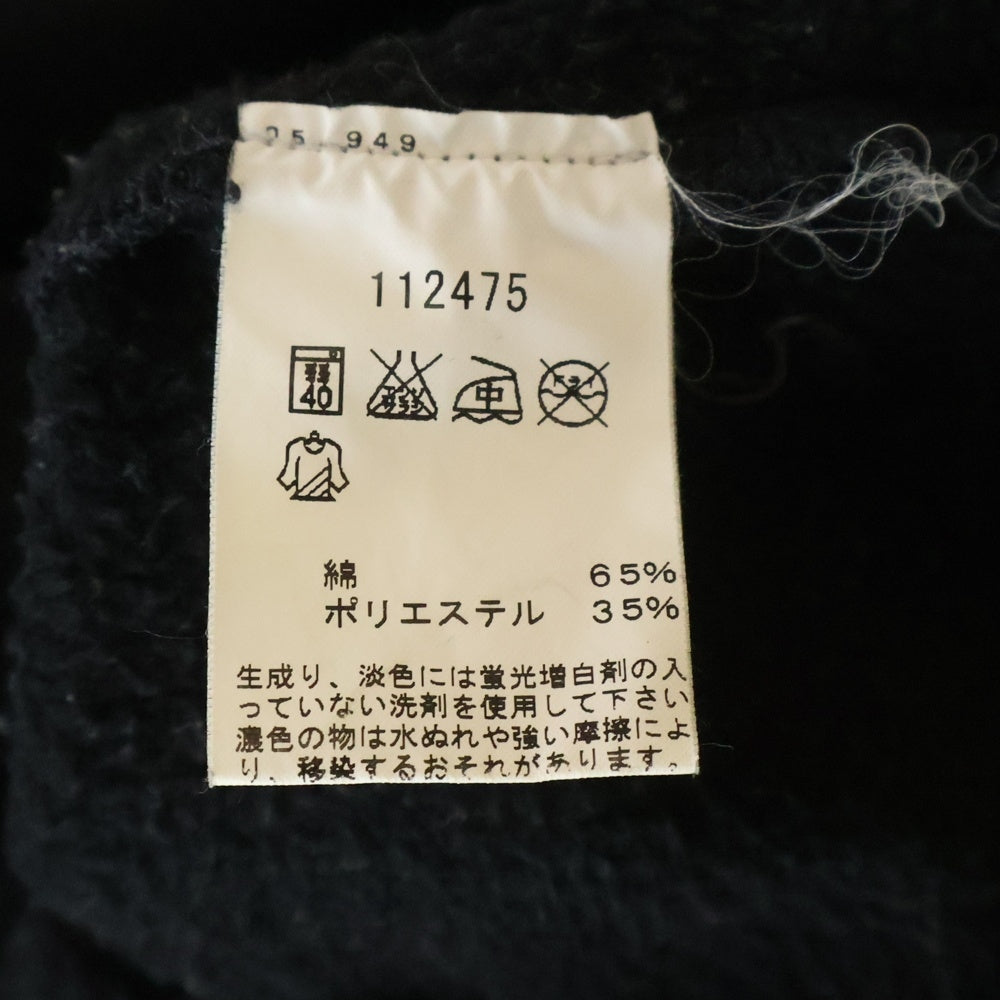 agnes b.(アニエスベー) ×EVERLAST フロントロゴプリント エバーラスト モックネック 長袖スウェットトレーナー ブラック