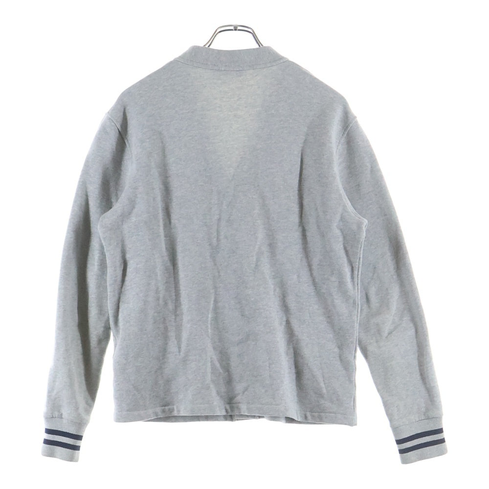 MAISON KITSUNE(メゾンキツネ) フロントワッペン コットン スウェットカーディガン グレー KMK-0601A