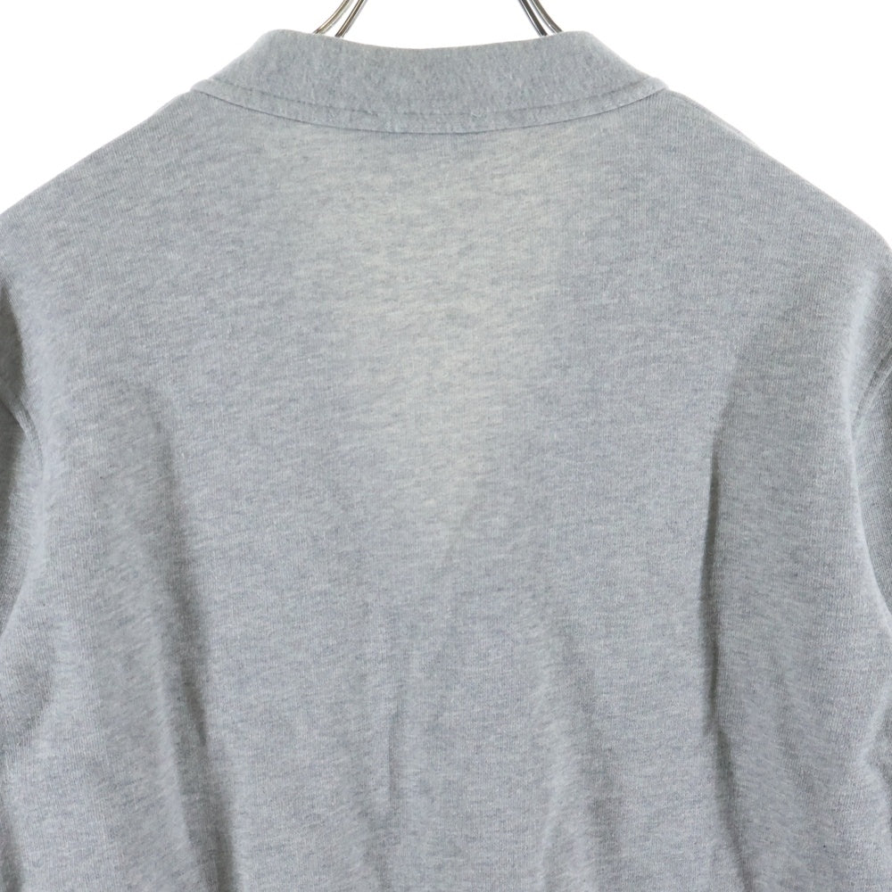 MAISON KITSUNE(メゾンキツネ) フロントワッペン コットン スウェットカーディガン グレー KMK-0601A