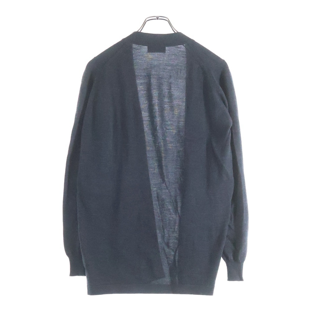 JOHN SMEDLEY(ジョンスメドレー) ウール ボタンレス カーディガン セーター グレー