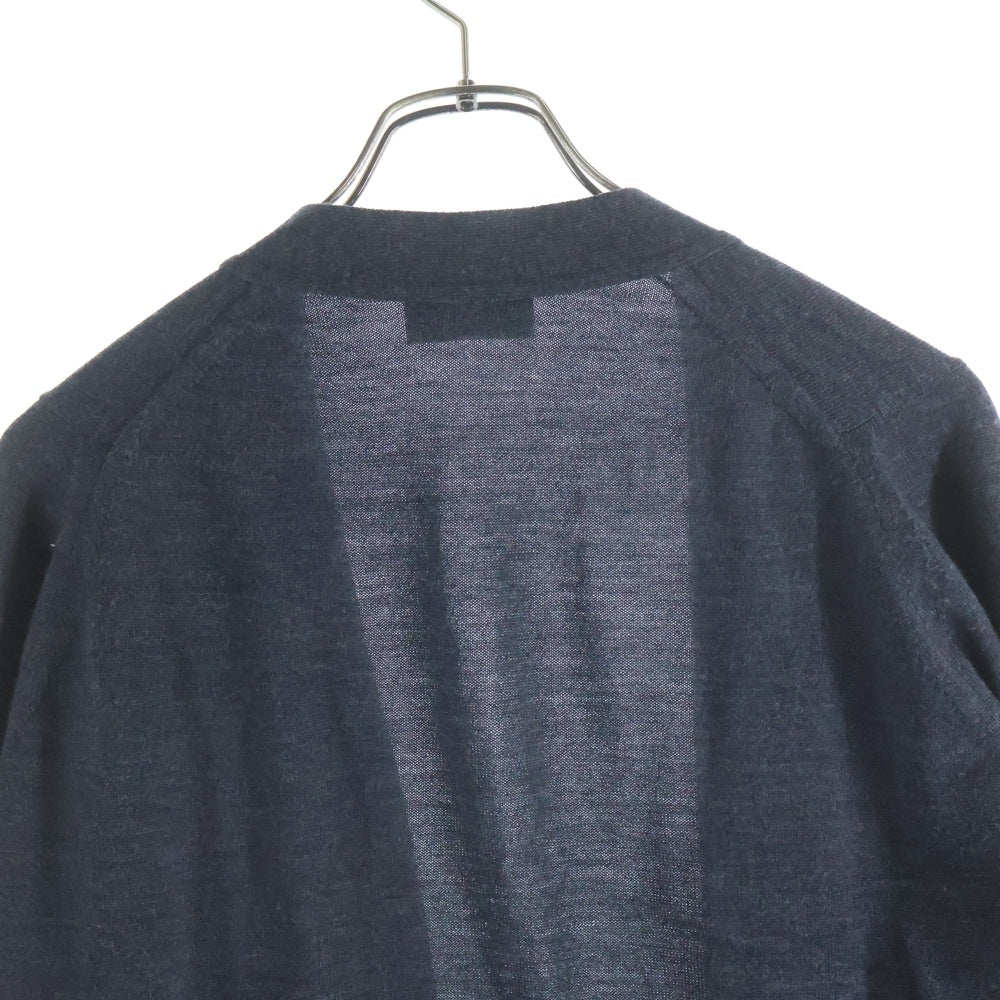 JOHN SMEDLEY(ジョンスメドレー) ウール ボタンレス カーディガン セーター グレー