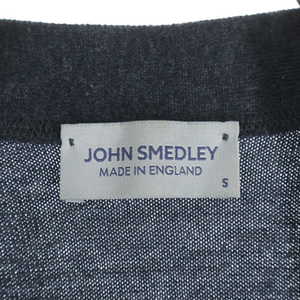 JOHN SMEDLEY(ジョンスメドレー) ウール ボタンレス カーディガン セーター グレー