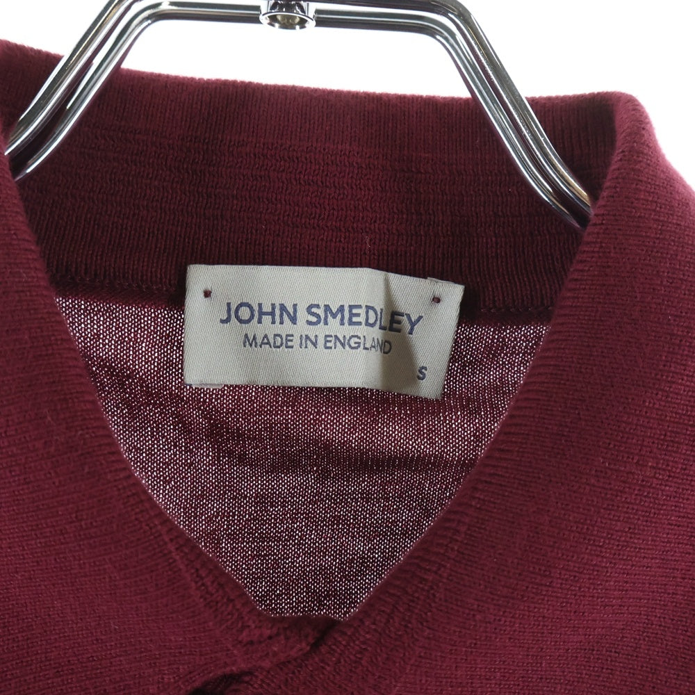 JOHN SMEDLEY(ジョンスメドレー) コットン 半袖ニットポロシャツ バー