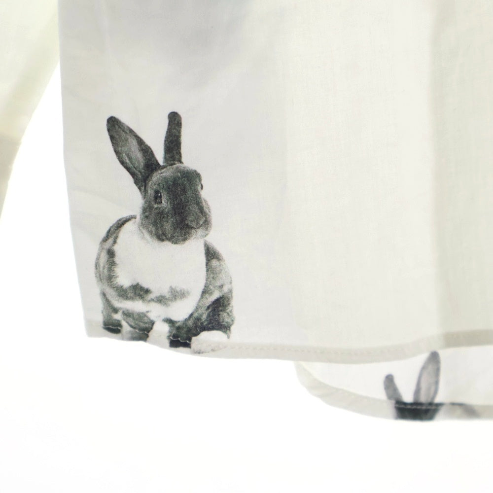 Paul Smith(ポールスミス) ウサギ総柄プリント コットン長袖シャツ ホワイト