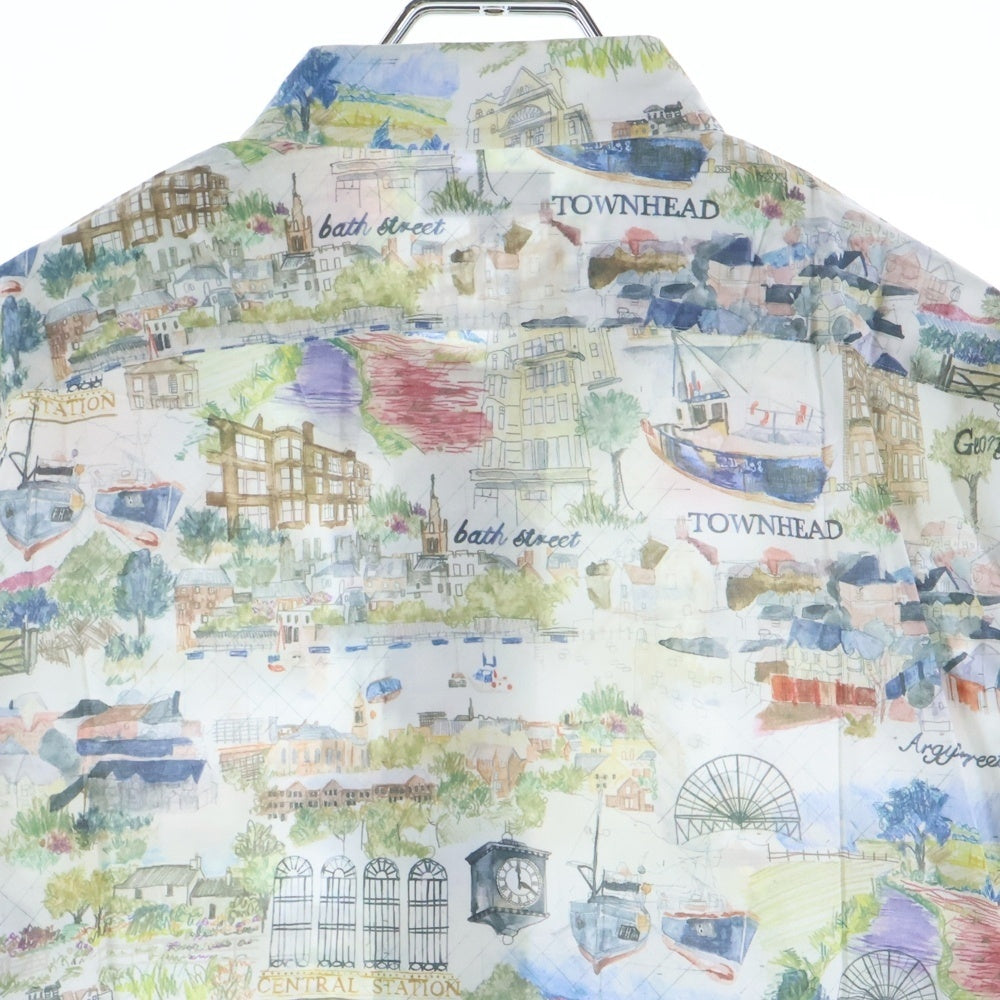 Paul Smith(ポールスミス) 風景画 総柄プリント コットン 長袖シャツ マルチカラー